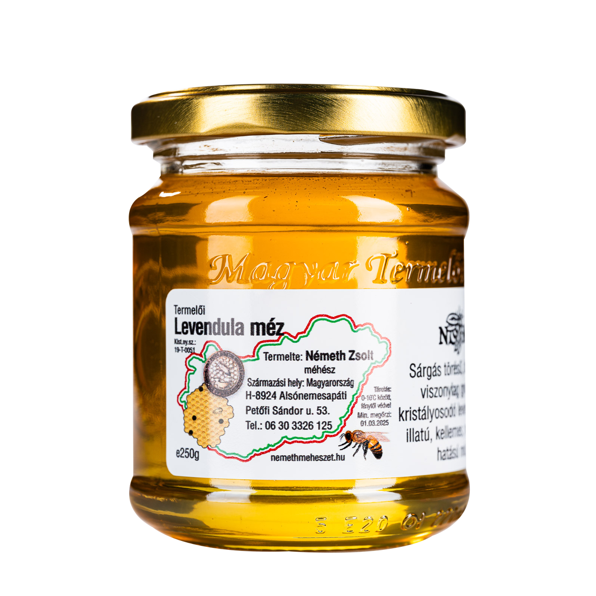 Levendulaméz 0,25kg